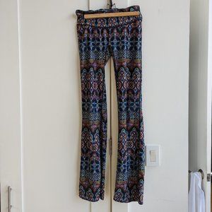 Patterned Workout Leggings Flare Size S